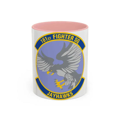 161 Fighter Squadron (U.S. Air Force) Accent Coffee Mug 11oz Pink - Go Mug Yourself