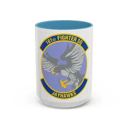 161 Fighter Squadron (U.S. Air Force) Accent Coffee Mug 15oz Light Blue - Go Mug Yourself