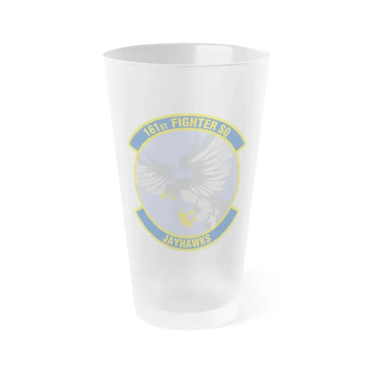 161 Fighter Squadron (U.S. Air Force) Frosted Pint Glass 16oz 16oz Frosted - Go Mug Yourself