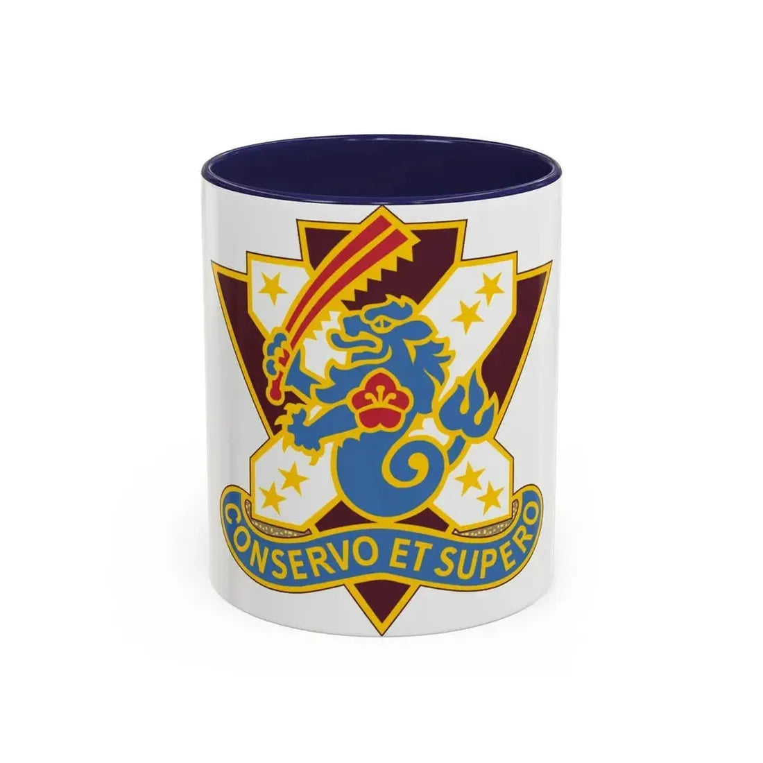 161 Medical Battalion (U.S. Army) Accent Coffee Mug 11oz Navy - Go Mug Yourself