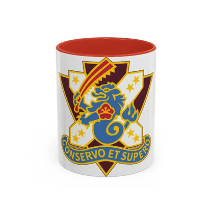 161 Medical Battalion (U.S. Army) Accent Coffee Mug 11oz Red - Go Mug Yourself