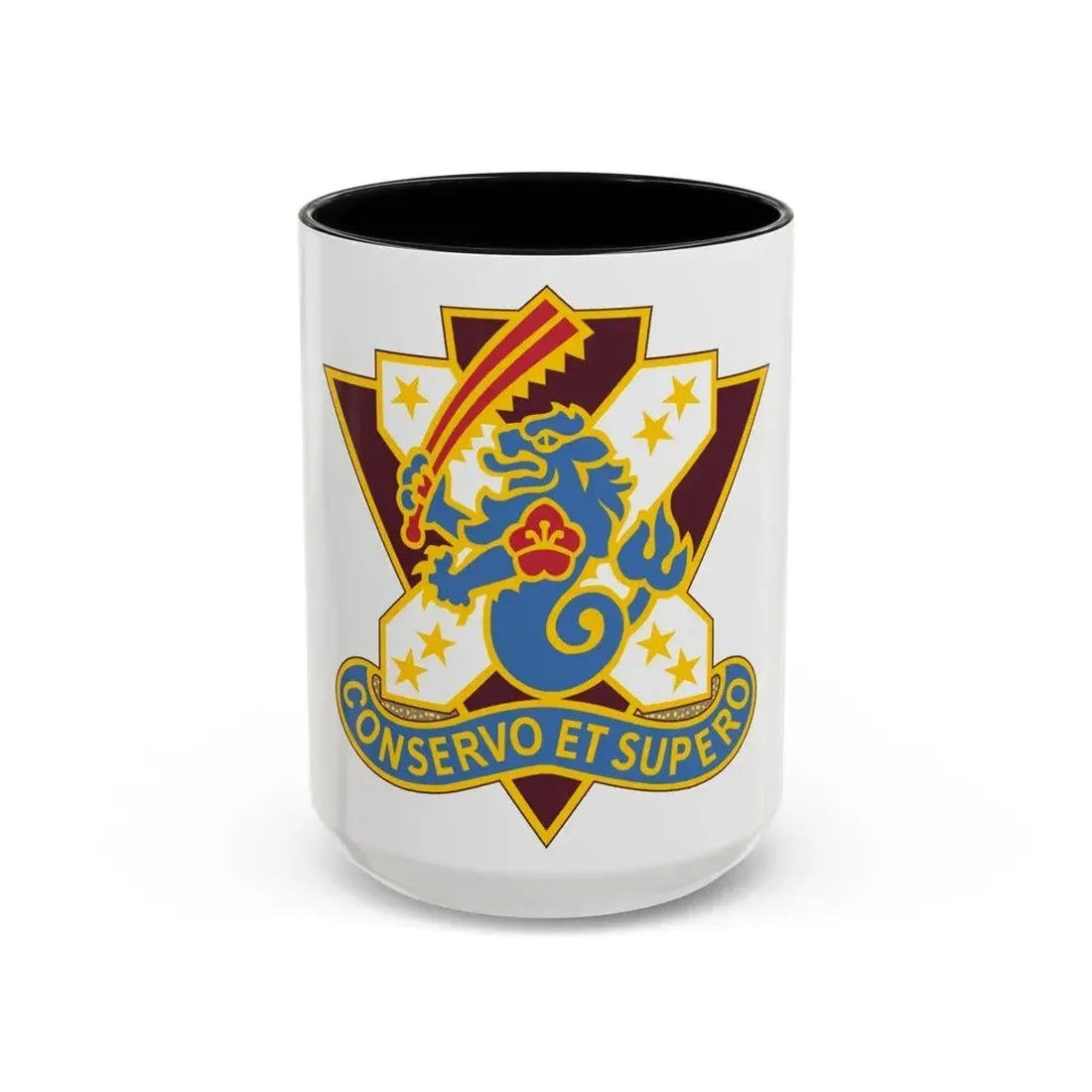 161 Medical Battalion (U.S. Army) Accent Coffee Mug 15oz Black - Go Mug Yourself