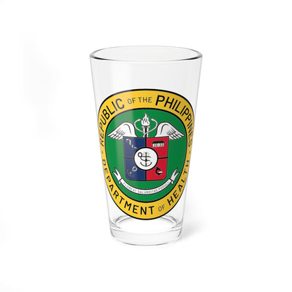DOH PH new logo (Philippines) (Coat of Arms) Pint Glass 16oz