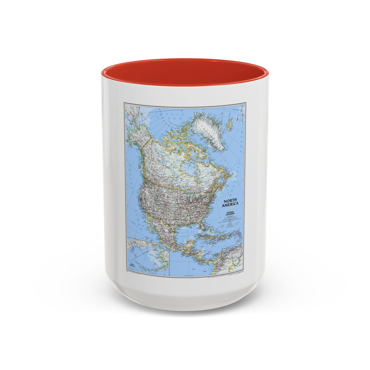 North America (2005) (Map) Accent Coffee Mug