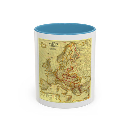 Europe, Peace Conference at Paris (1920) (Map) Accent Coffee Mug