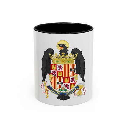 Coat of Arms of Queen Isabella of Castile (1492-1504) - Accent Coffee Mug