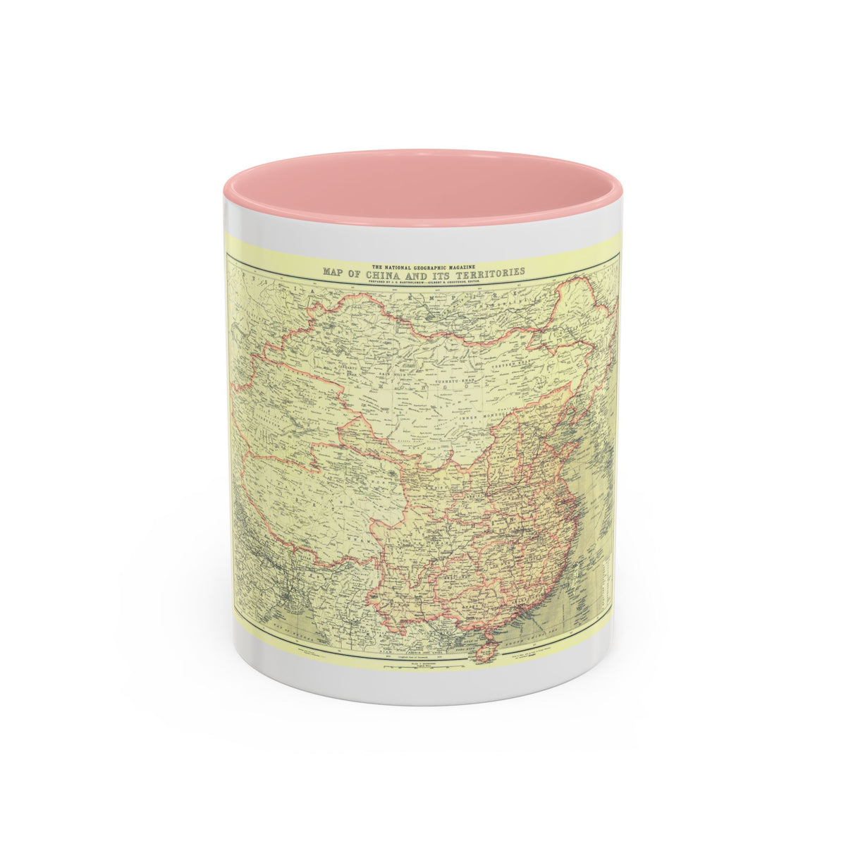 China and its Territories (1912) (Map) Accent Coffee Mug