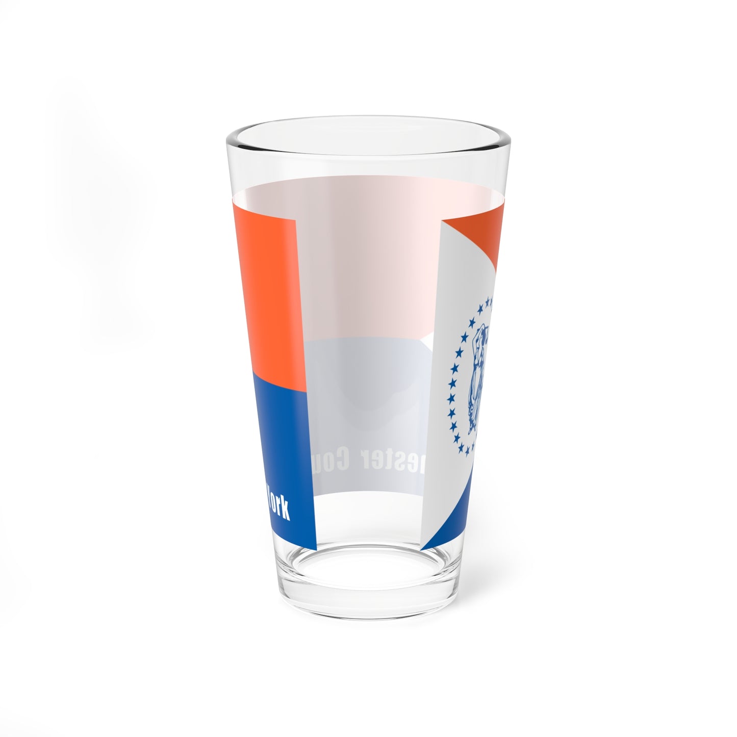 Flag of Westchester County New York (United States) Pint Glass 16oz