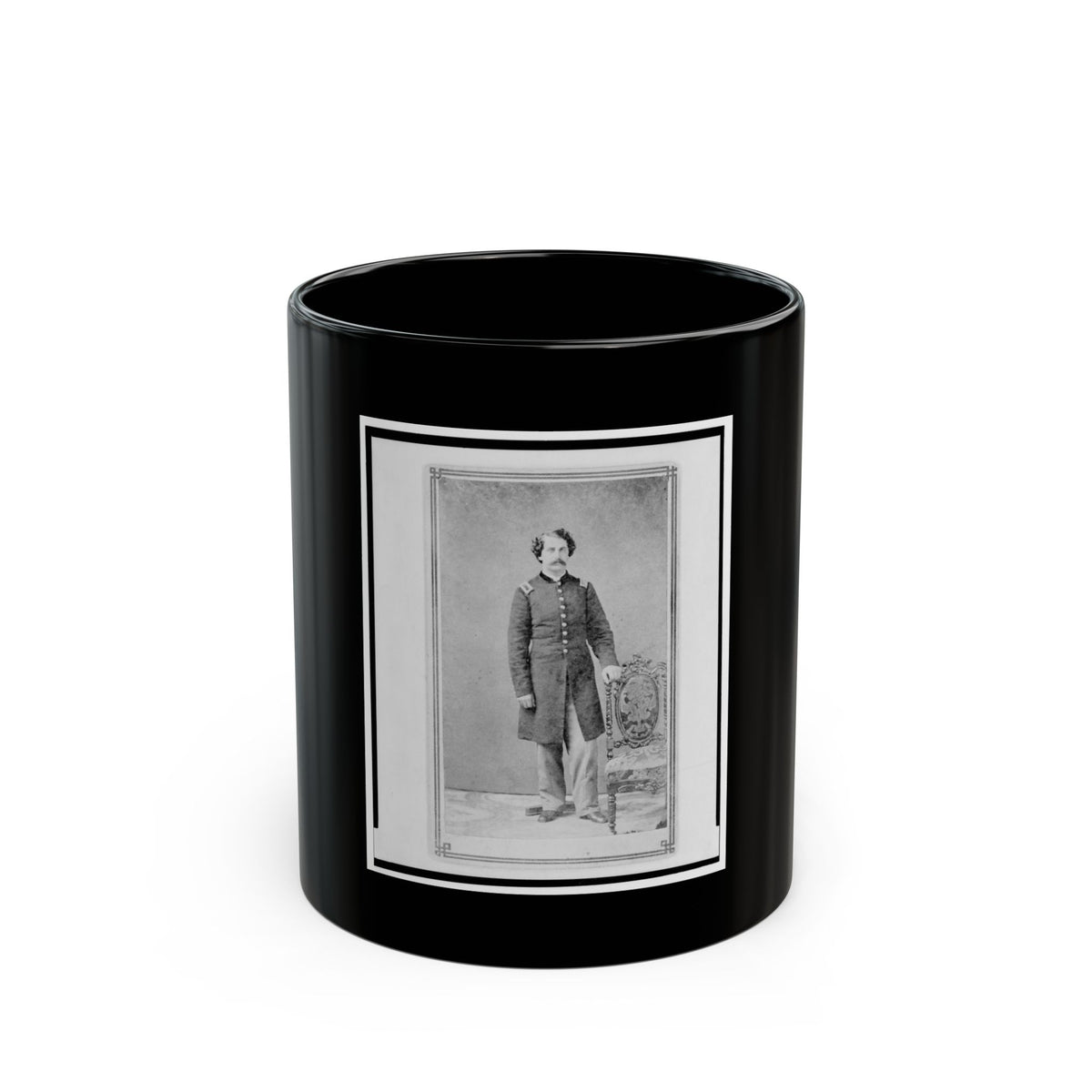 Arthur Linn, U.S.A., In Uniform, Full-Length Portrait, Facing Front (U.S. Civil War) Black Coffee Mug
