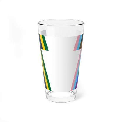 Keystone Flag Progress Pride Variant (United States) Pint Glass 16oz