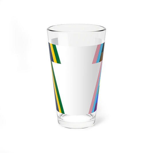 Keystone Flag Progress Pride Variant (United States) Pint Glass 16oz