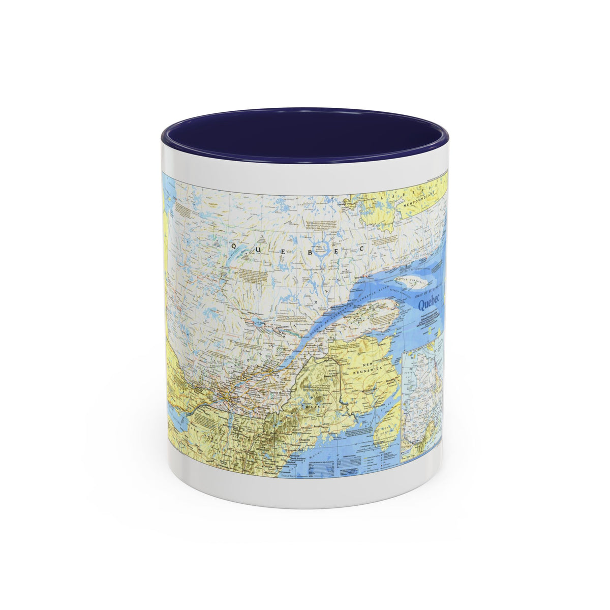 Canada - Quebec 1 (1991) (Map) Accent Coffee Mug