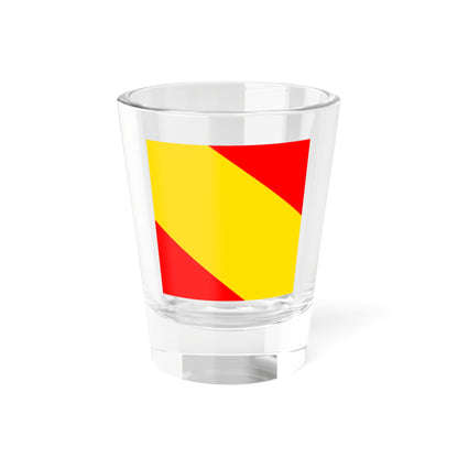 Flag of Canton of Bern without bear (Switzerland) Shot Glass 1.5oz