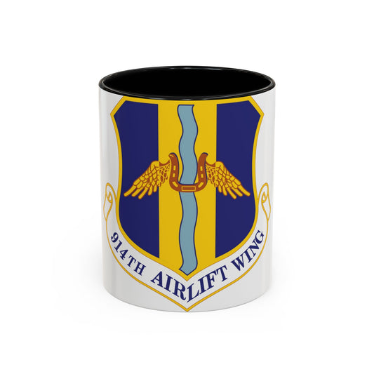 914th Airlift Wing (U.S. Air Force) Accent Coffee Mug