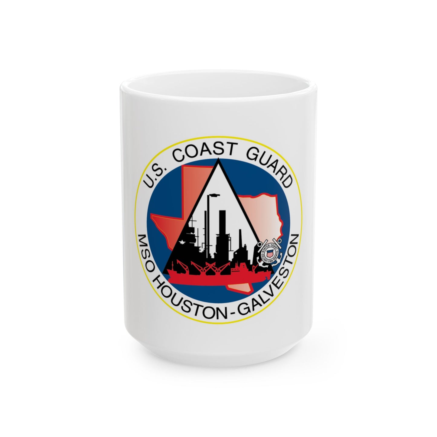 USCG MSO Houston Galveston (U.S. Coast Guard) White Coffee Mug