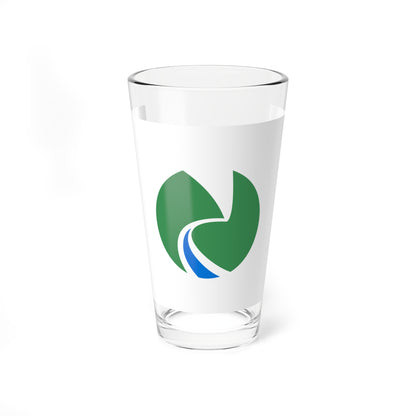 Flag of Narakawa Nagano 1989-2005 (Japan) Pint Glass 16oz
