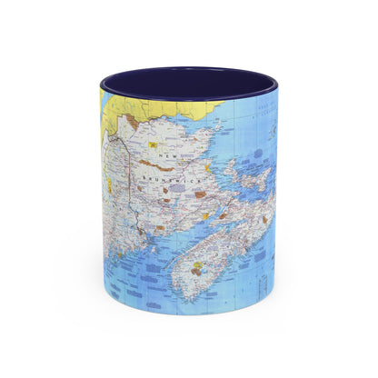 Canada - Maine, with the Maritime Provinces 1 (1975) (Map) Accent Coffee Mug