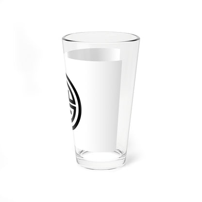 Flag of Aizuwakamatsu Fukushima (Japan) Pint Glass 16oz