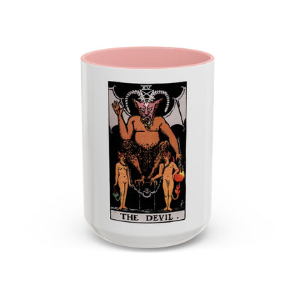 The Devil (Tarot Card) Accent Coffee Mug