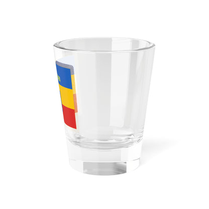 Flag of Sfatul Tarii obverse (Moldova) (Coat of Arms) Shot Glass 1.5oz
