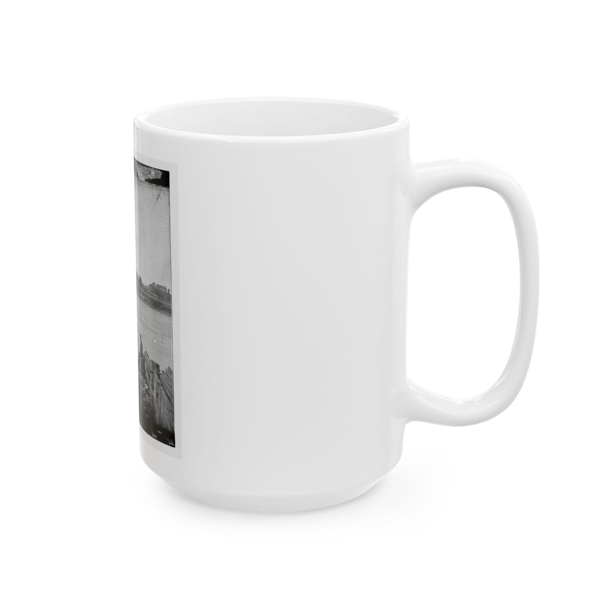 Port Royal Island, S.C. Coosaw Ferry; Battleground Of January 1, 1862, In The Distance (U.S. Civil War) White Coffee Mug