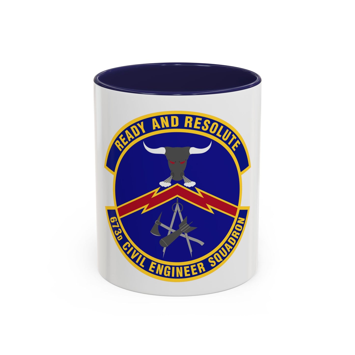673d Civil Engineer Squadron (U.S. Air Force) Accent Coffee Mug