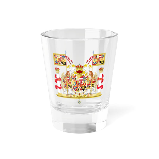 Full Ornamented Royal Coat of Arms of Spain 1931 (Spain) (Coat of Arms) Shot Glass 1.5oz