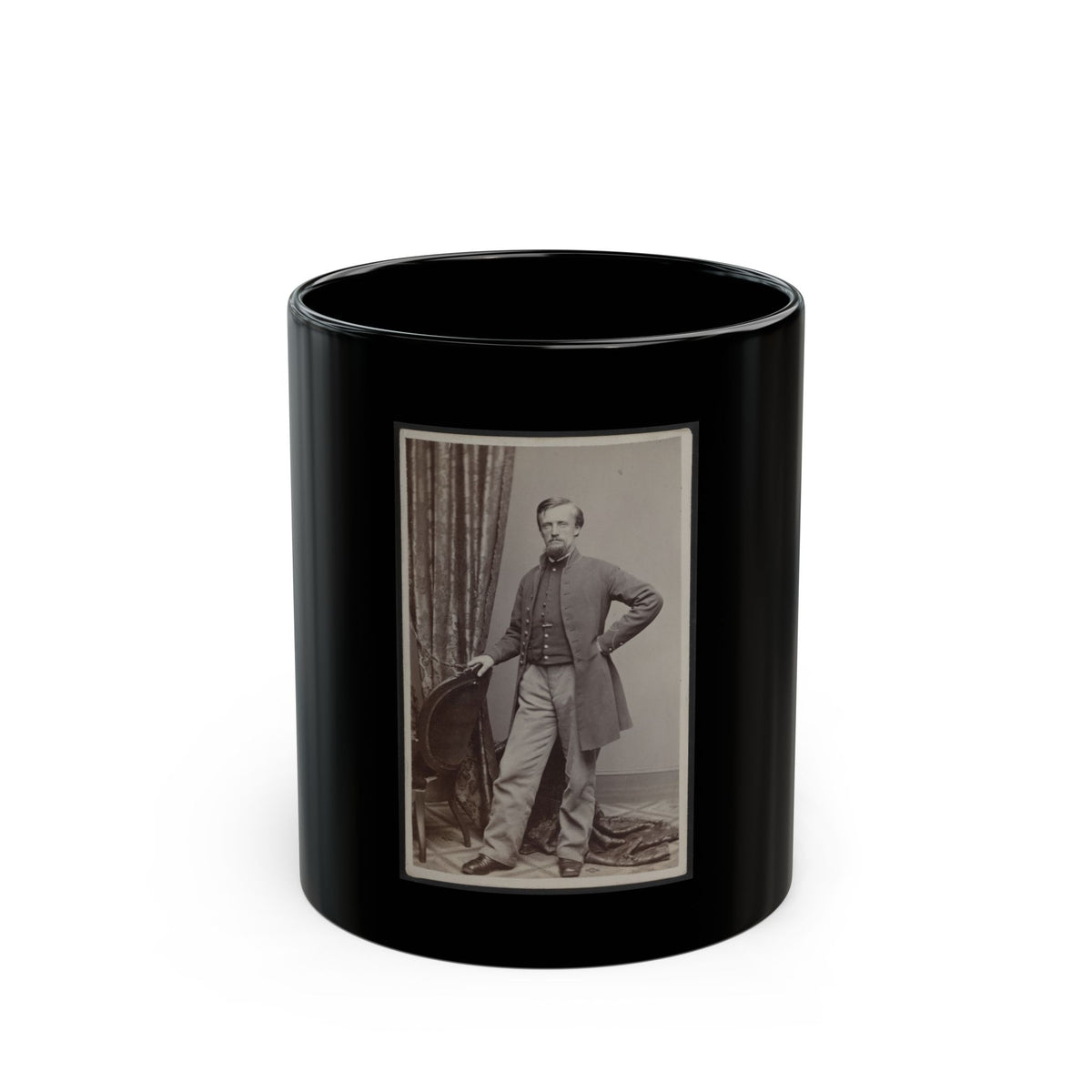 Unidentified Man (U.S. Civil War) Black Coffee Mug