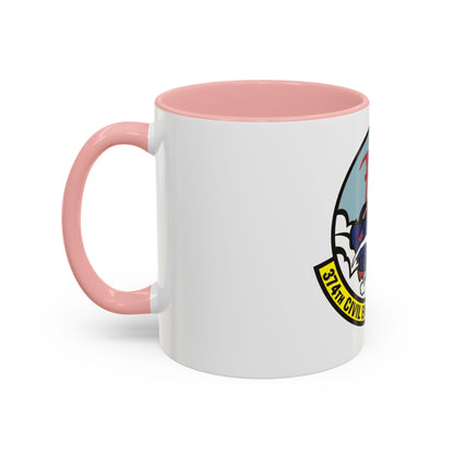 374 Civil Engineer Squadron PACAF (U.S. Air Force) Accent Coffee Mug