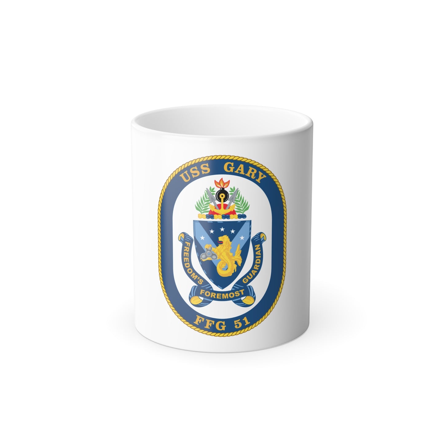 USS Gary FFG 51 (U.S. Navy) Color Changing Mug 11oz