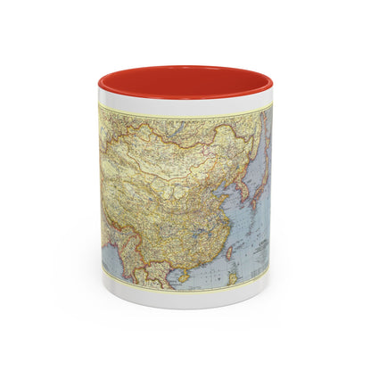 China (1945) (Map) Accent Coffee Mug