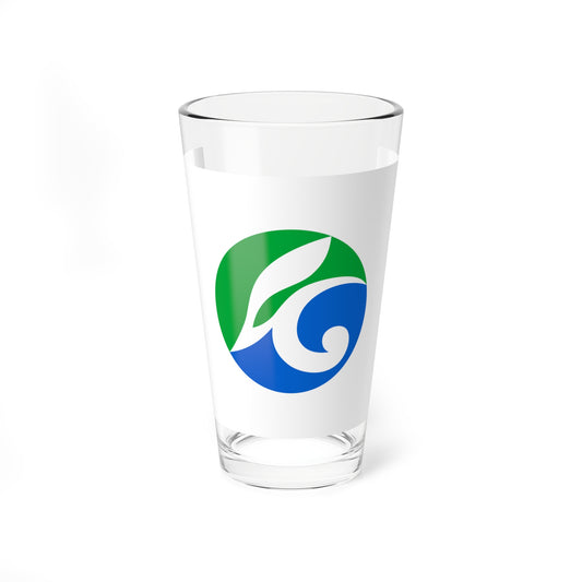 Flag of Kuji Iwate (Japan) Pint Glass 16oz