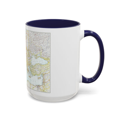 Europe, Central & Mediterranean Sept-1st (1939) (Map) Accent Coffee Mug