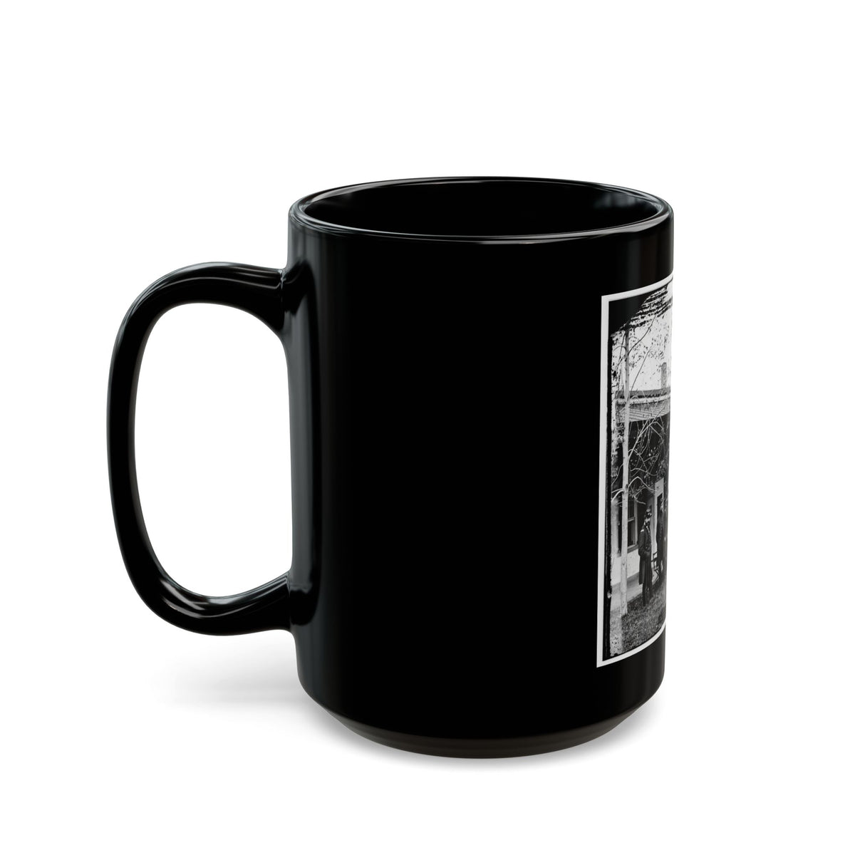 Brig. Gen. Mathew Martin  Burke & Staff. (U.S. Civil War) Black Coffee Mug