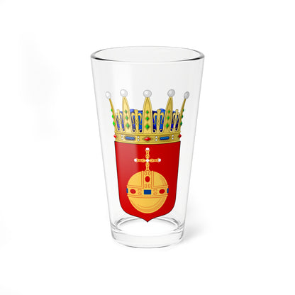Upplands vapen crowned (Sweden) (Coat of Arms) Pint Glass 16oz
