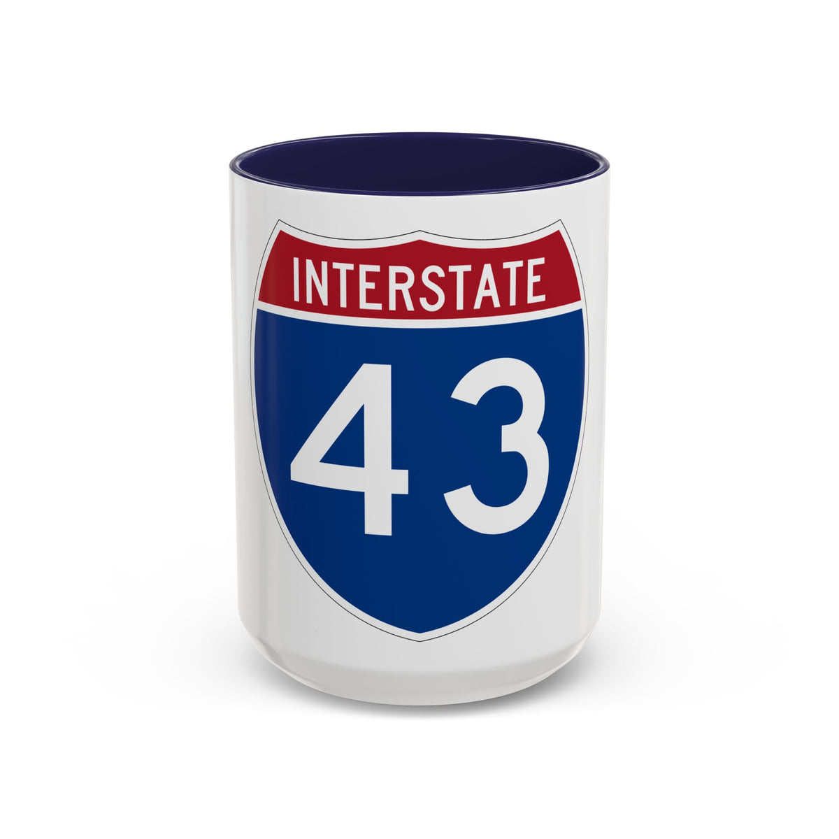 Interstate 43 (U.S. Highways) Accent Coffee Mug