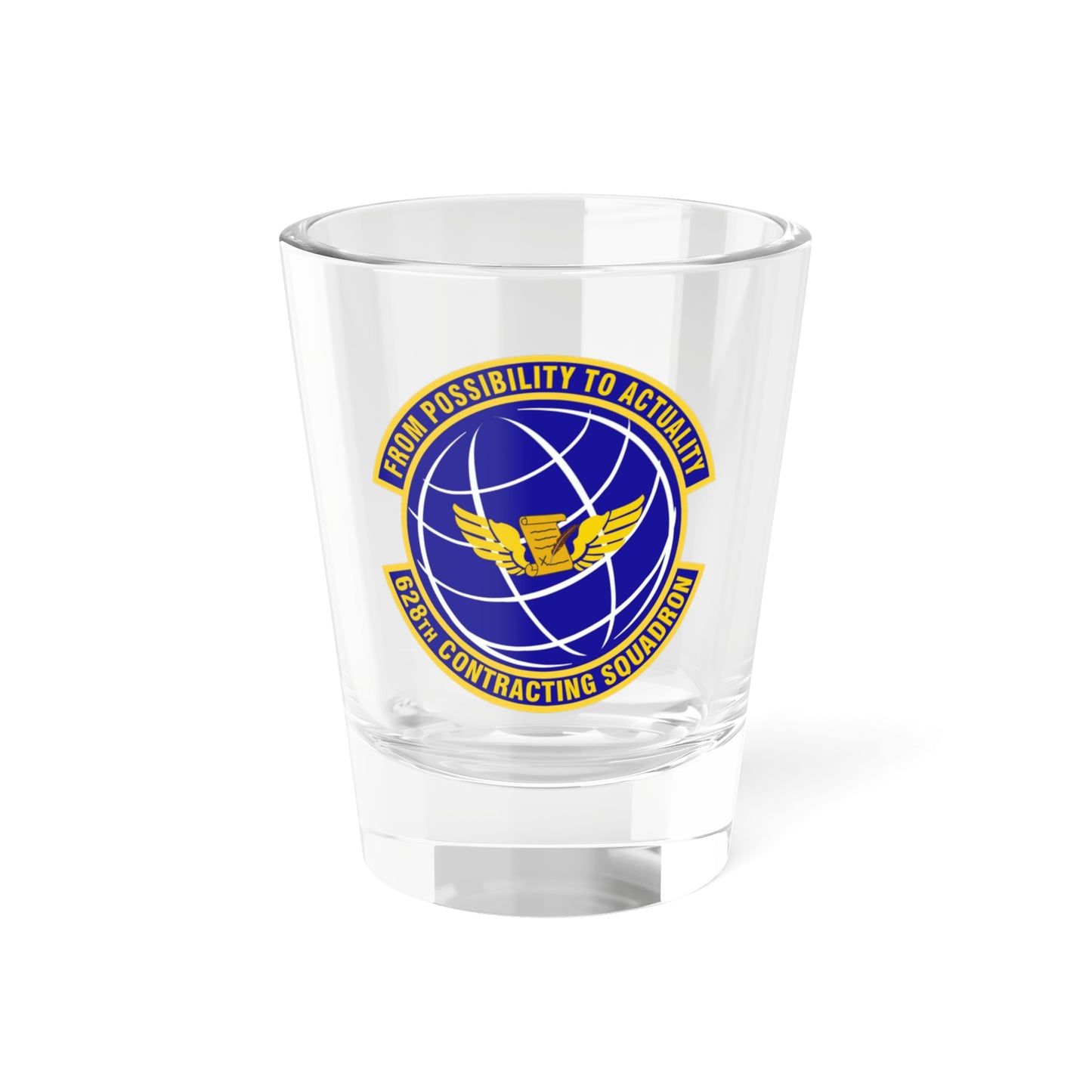 628th Contracting Squadron (U.S. Air Force) Shot Glass 1.5oz