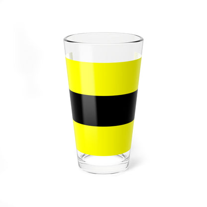 Flag of Arc-sous-Cicon (France) Pint Glass 16oz