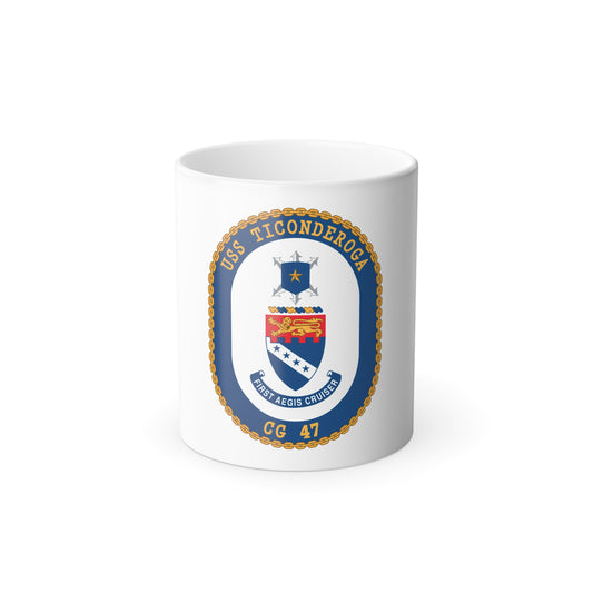 USS Ticonderoga (U.S. Navy) Color Changing Mug 11oz