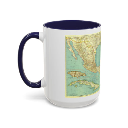 Central America and the West Indies (1934) (Map) Accent Coffee Mug