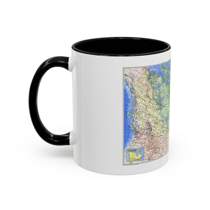 Canada (1985) (Map) Accent Coffee Mug