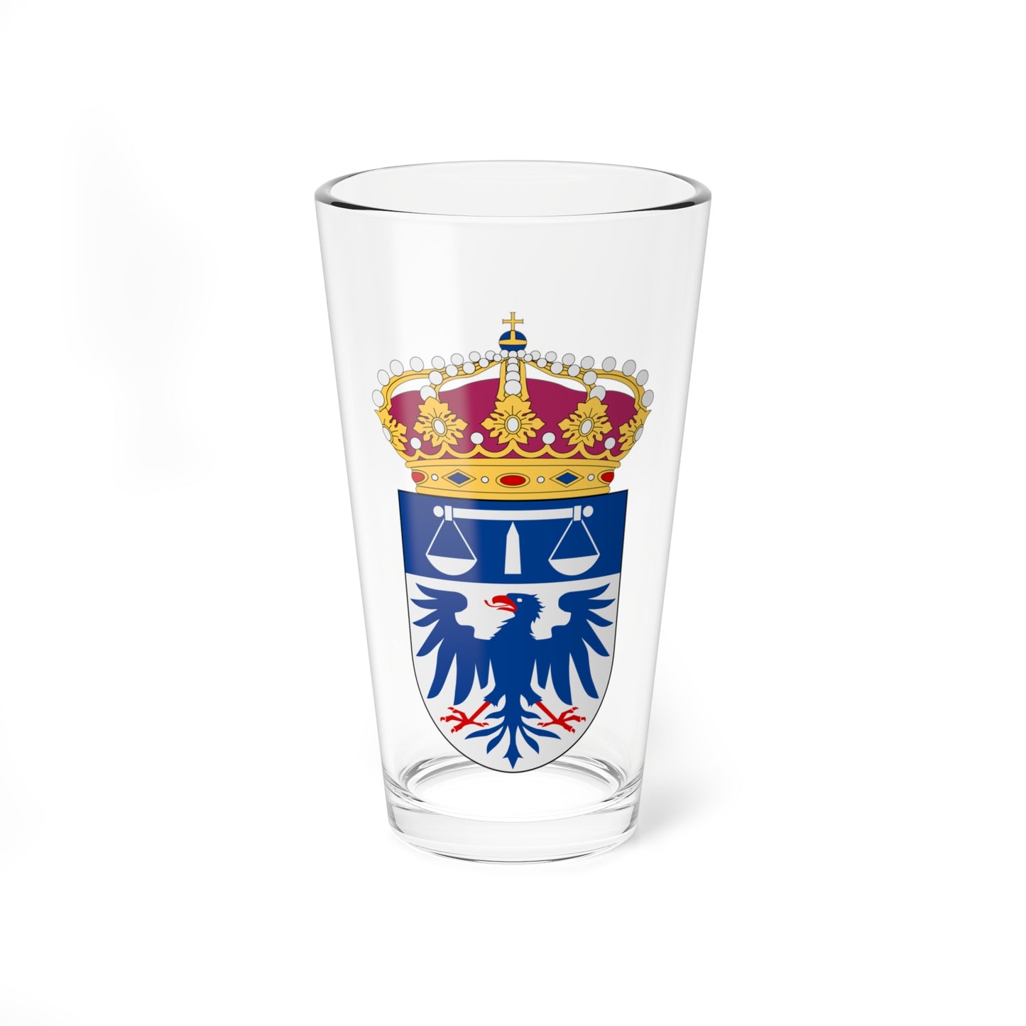 Värmlands tingsrätt vapen (Sweden) (Coat of Arms) Pint Glass 16oz