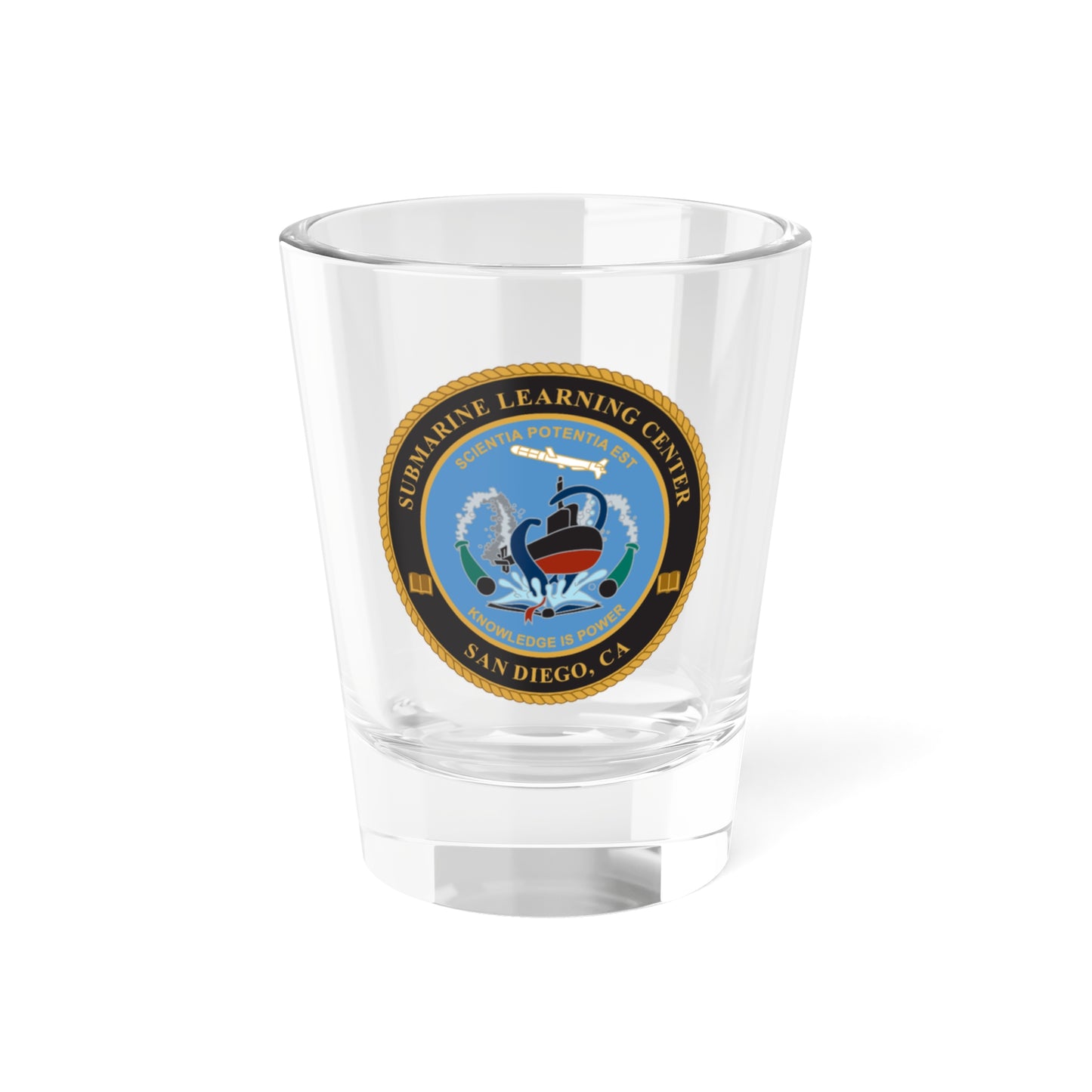 Submarine Learning Center San Diego (U.S. Navy) Shot Glass 1.5oz