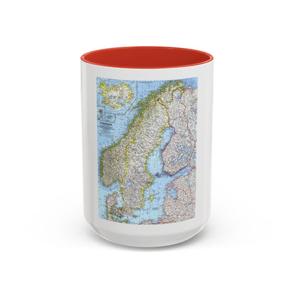 Scandinavia (1963) (Map) Accent Coffee Mug