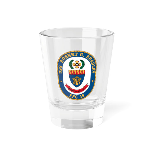 USS Robert G Bradley FF 49 (U.S. Navy) Shot Glass 1.5oz