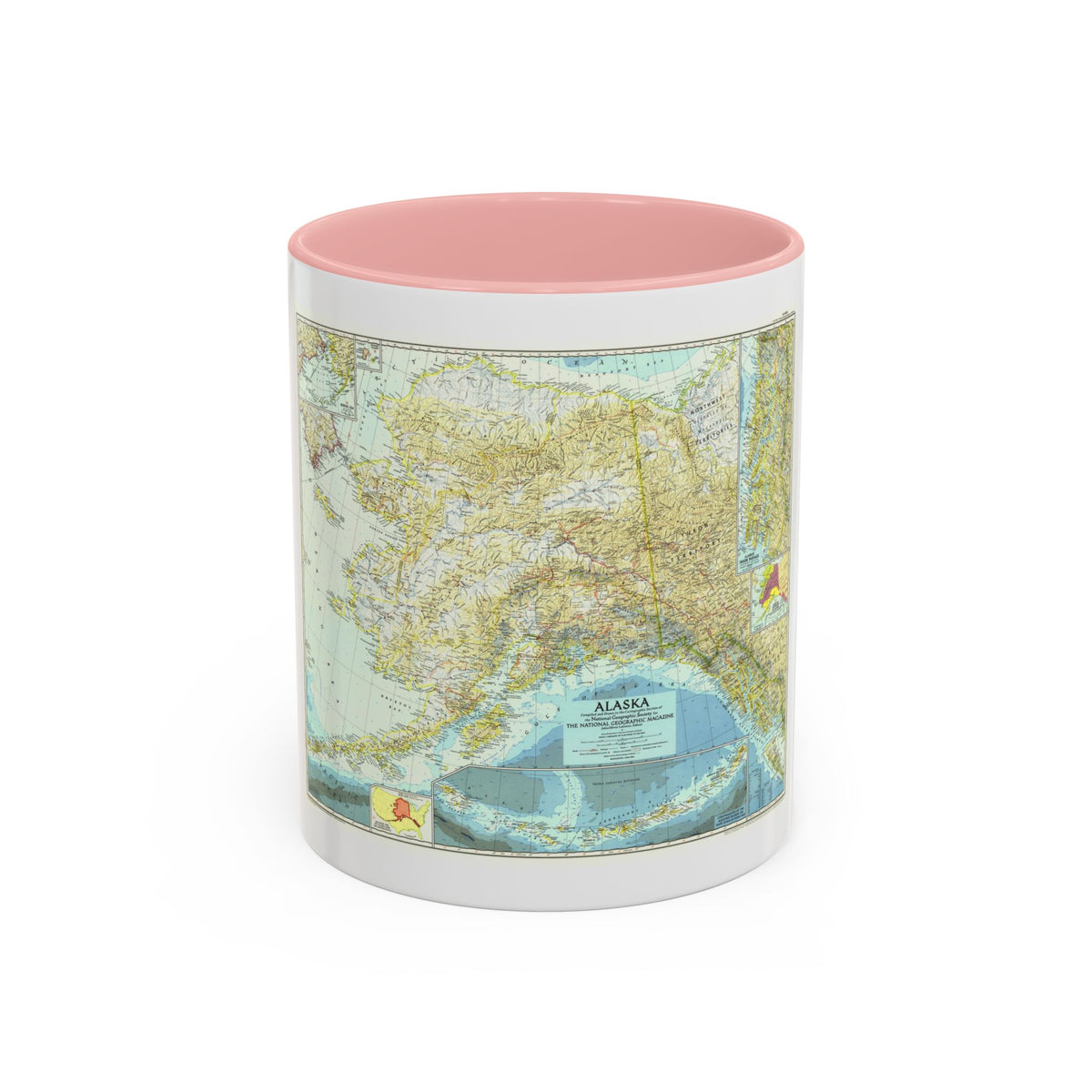 USA - Alaska (1956) (Map) Accent Coffee Mug