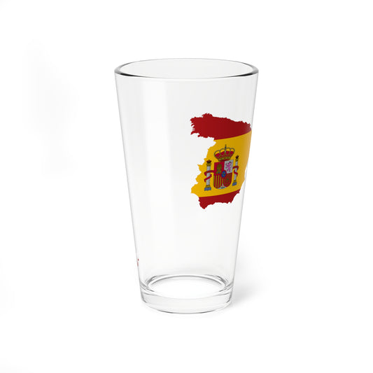 Flag Map Of Spain (Spain) Pint Glass 16oz