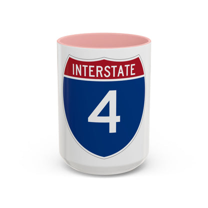 Interstate 4 (U.S. Highways) Accent Coffee Mug