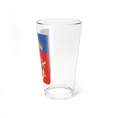 Герб Мурманской области (Russia) (Coat of Arms) Pint Glass 16oz