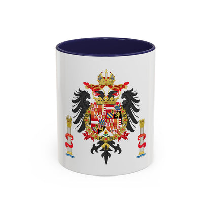 Greater Coat of Arms of Charles V Holy Roman Emperor, Charles I as King of Spain - Accent Coffee Mug